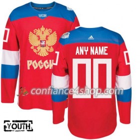 Adidas Maillot de Hockey Russie Personnaliser Coupe du monde de hockey sur glace 2016 Rouge Premier - Enfant